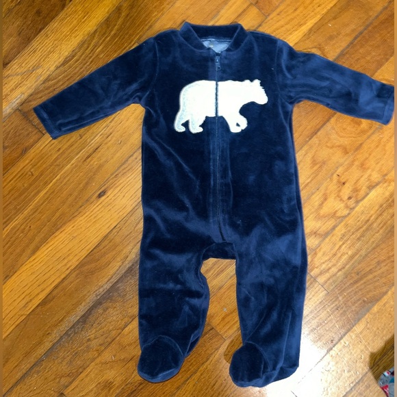 Fleece Footed Onesie - Picture 2 of 2